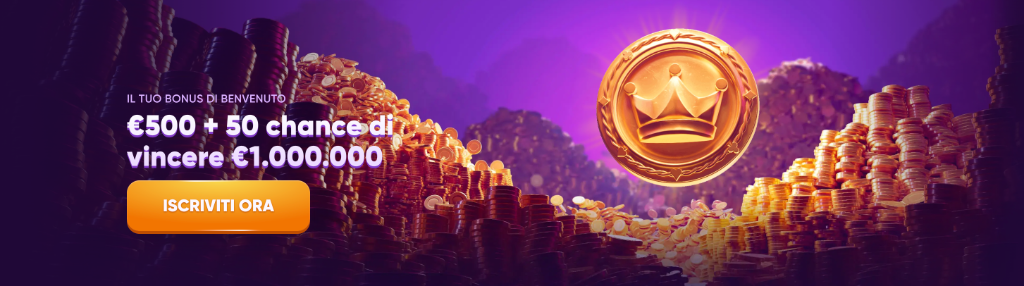 Bonus di Benvenuto Kingmaker Casino €500 + 50 giri gratuiti